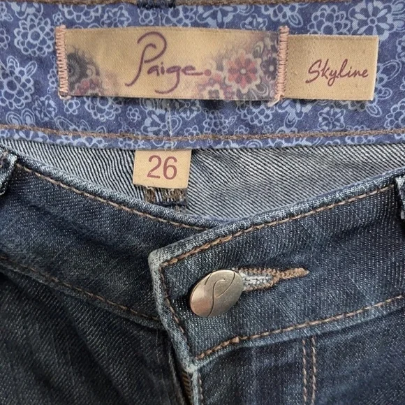 PAIGE Skyline Blue Ankle Peg Jeans - Picture 4 of 13